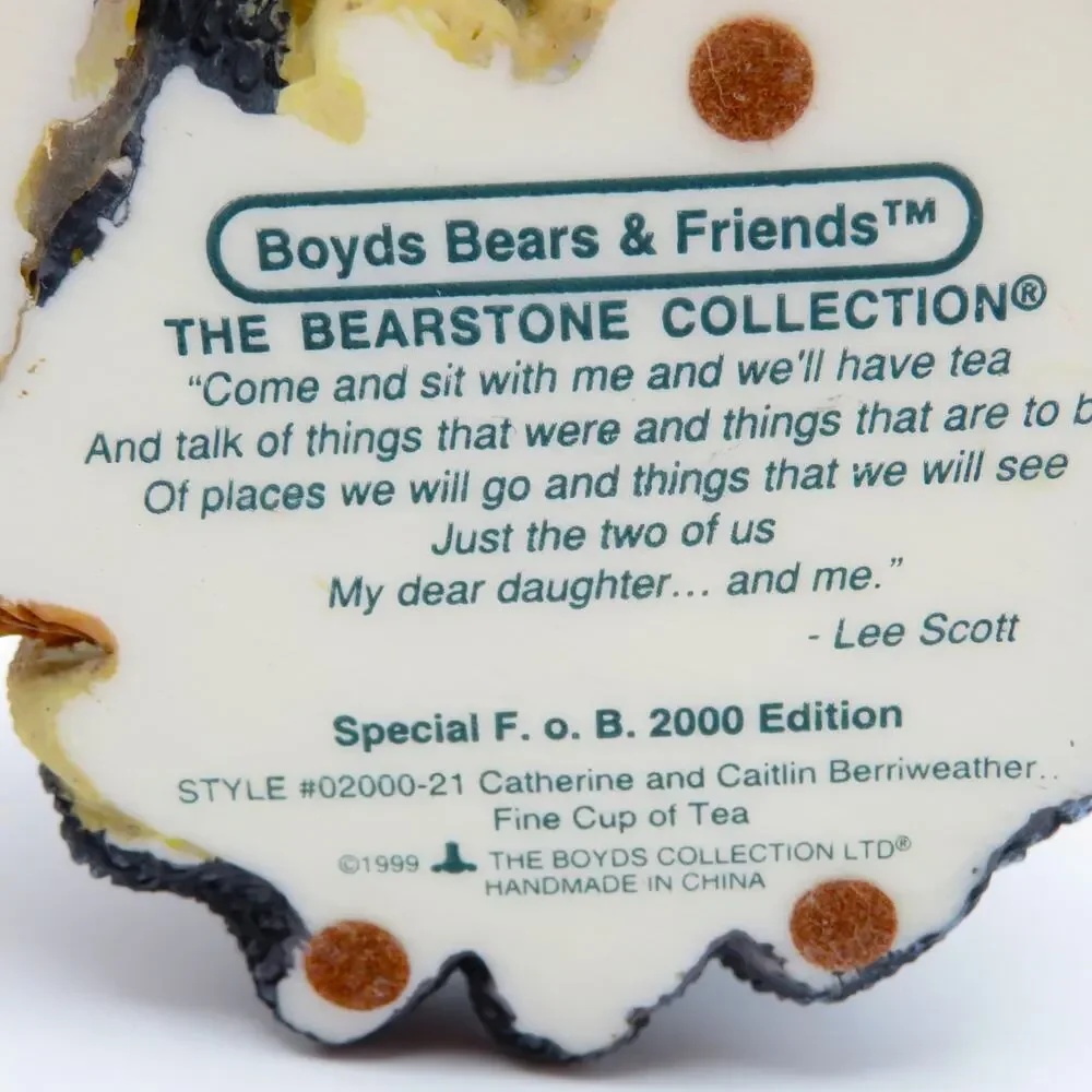 Boyd's Bears Catherine and Caitlin Berriweather Special FOB 2000 Fine Cup of Tea